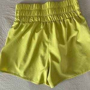 Vibrant Lime Women's Athletic Shorts